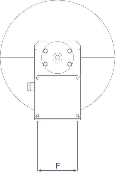 Кабельные барабаны моторные - чертеж