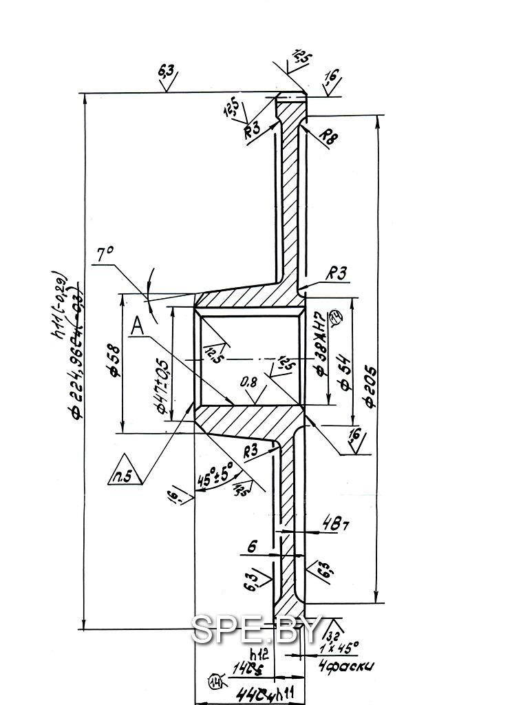 Колесо зубчатое 102-16Б