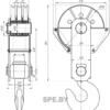 Крюковая подвеска крана трехблочная ПК-16-19А-3-500-16,5