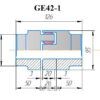 Муфта кулачковая GE42-1 - чертёж