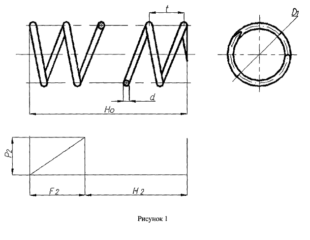 Пружины по ОСТ24.125.109-01 - схема
