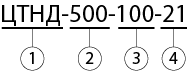 Редуктор ЦТНД-500 обозначение