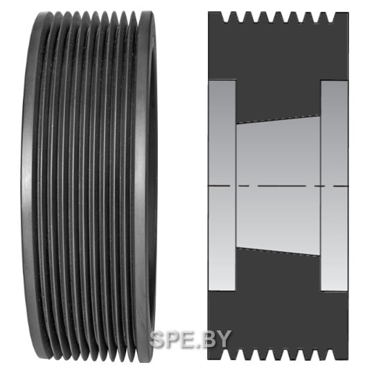 Шкив поликлиновоой Тип 3